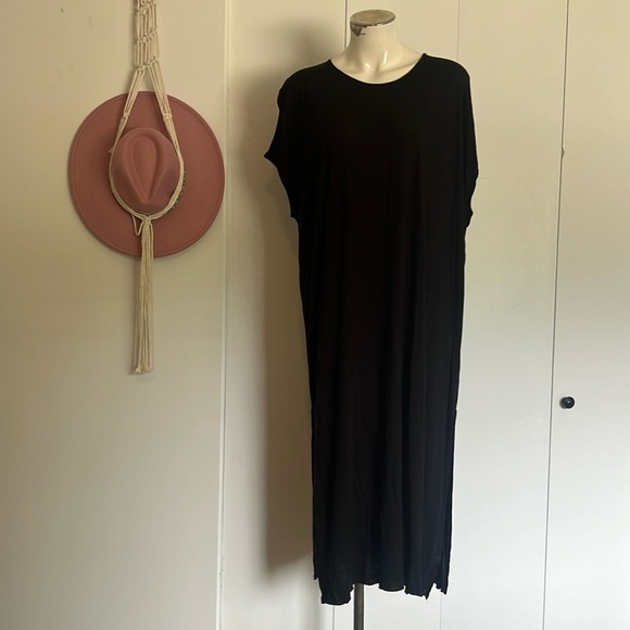 Free People Other - Wilfred Free Black Semi-Sheer Beach Cover Up Dress Medium